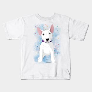 Bull Terrier Pup white Kids T-Shirt